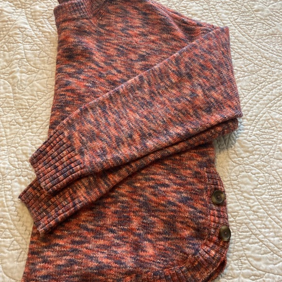 Madewell Space Dyed Birchmont Side Button Sweater - Picture 8 of 9